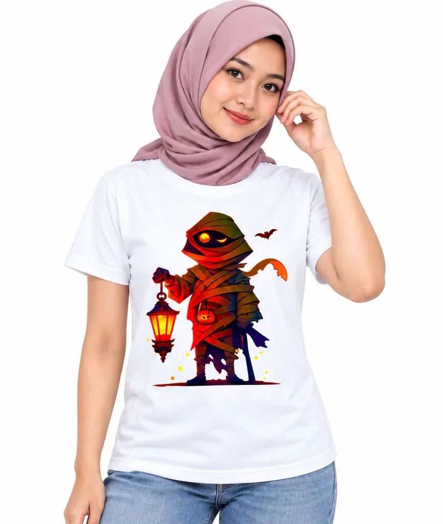 Naruto Mummy Lantern Halloween White T-Shirt