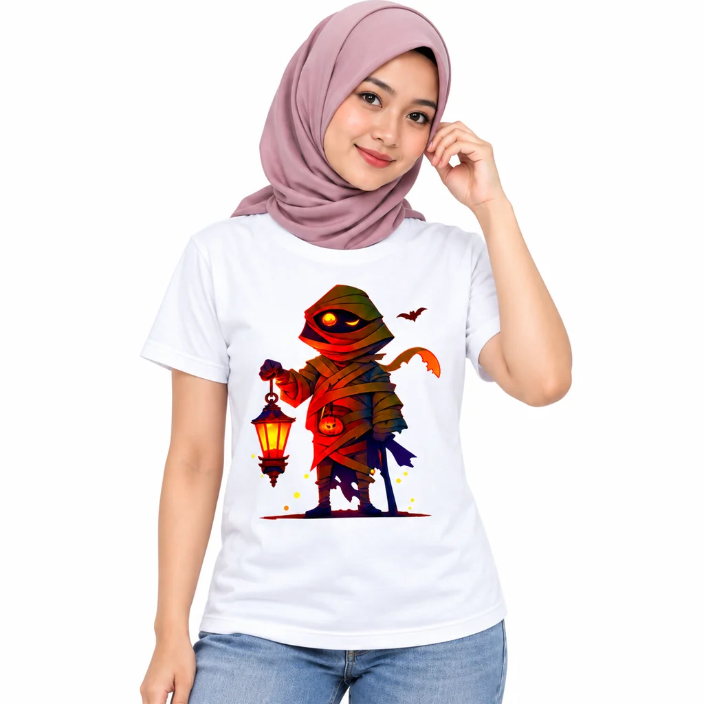 Naruto Mummy Lantern Halloween White T-Shirt