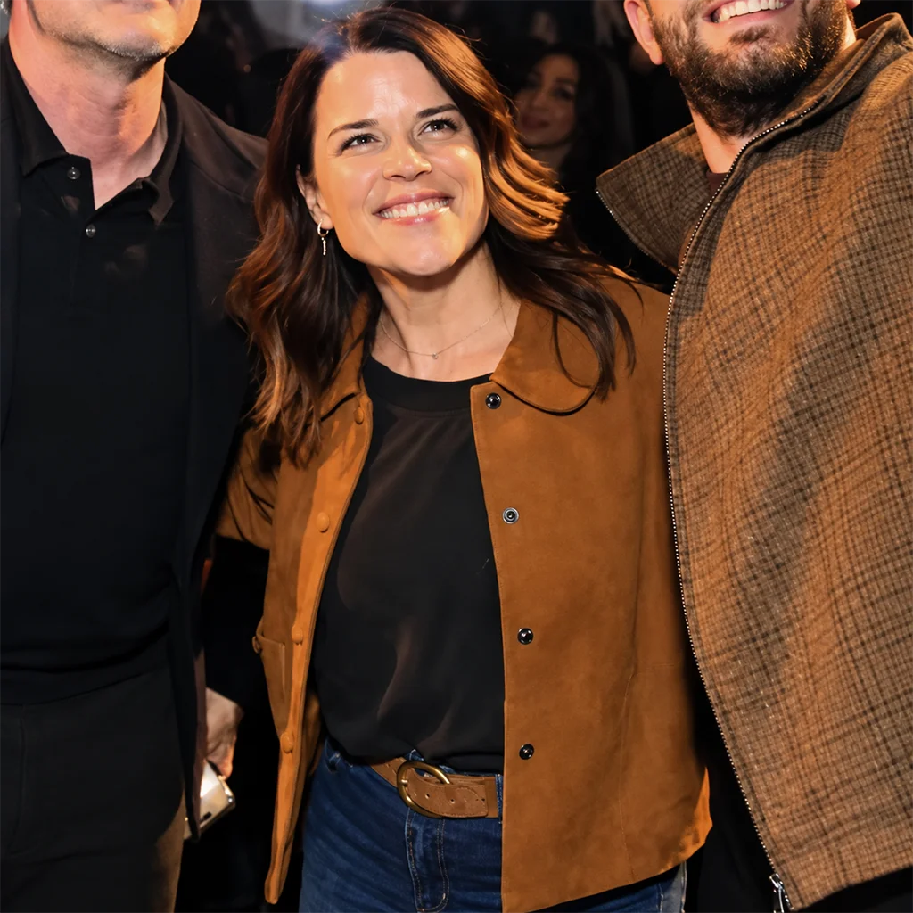 Neve Campbell Scream Movie Brown Suede Jacket