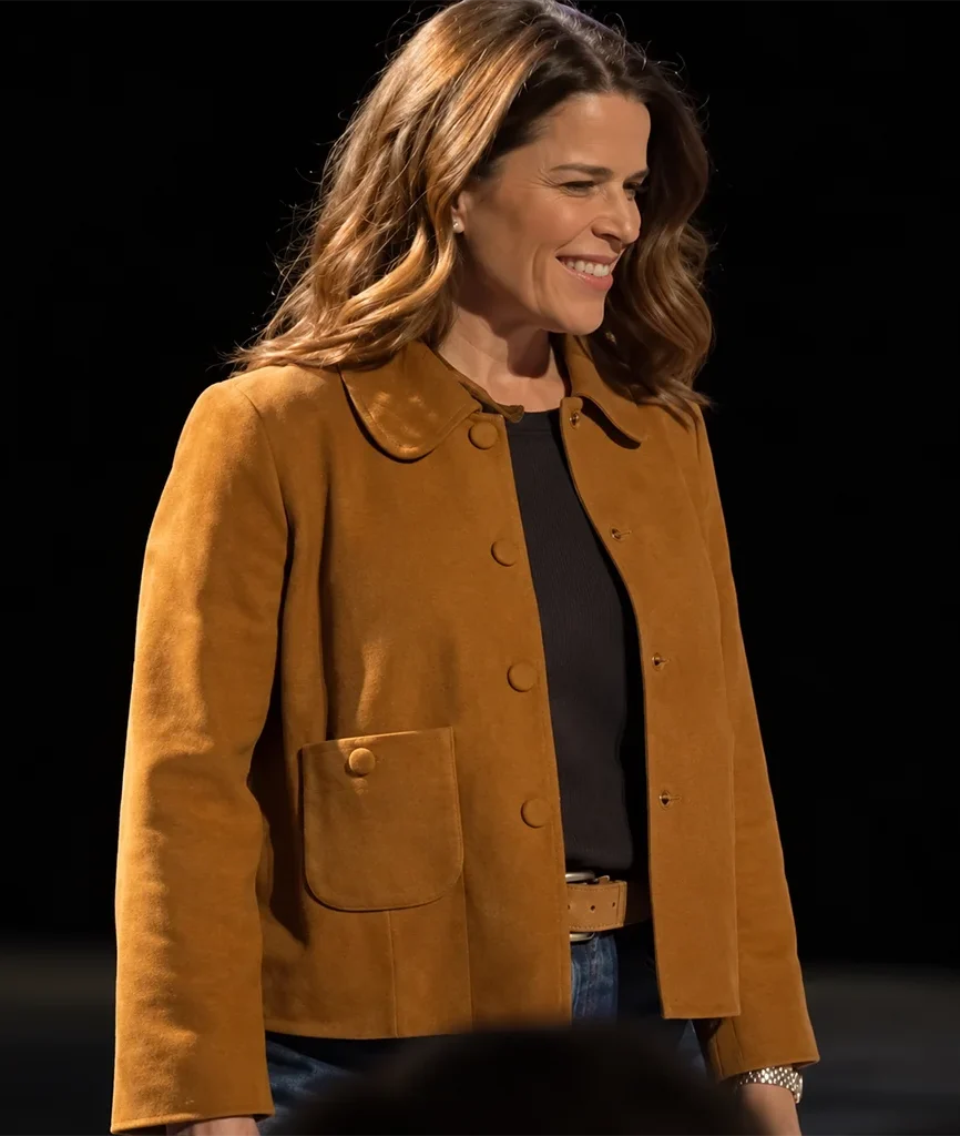 Neve Campbell Scream Movie Brown Suede Jacket