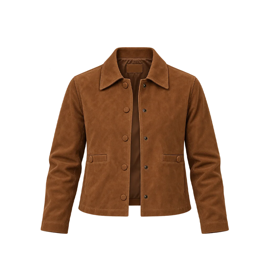 Neve Campbell Scream Movie Brown Suede Jacket