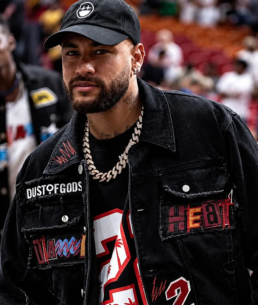 Miami Heat Jimmy Butler Neymar Jr Black Denim Jacket