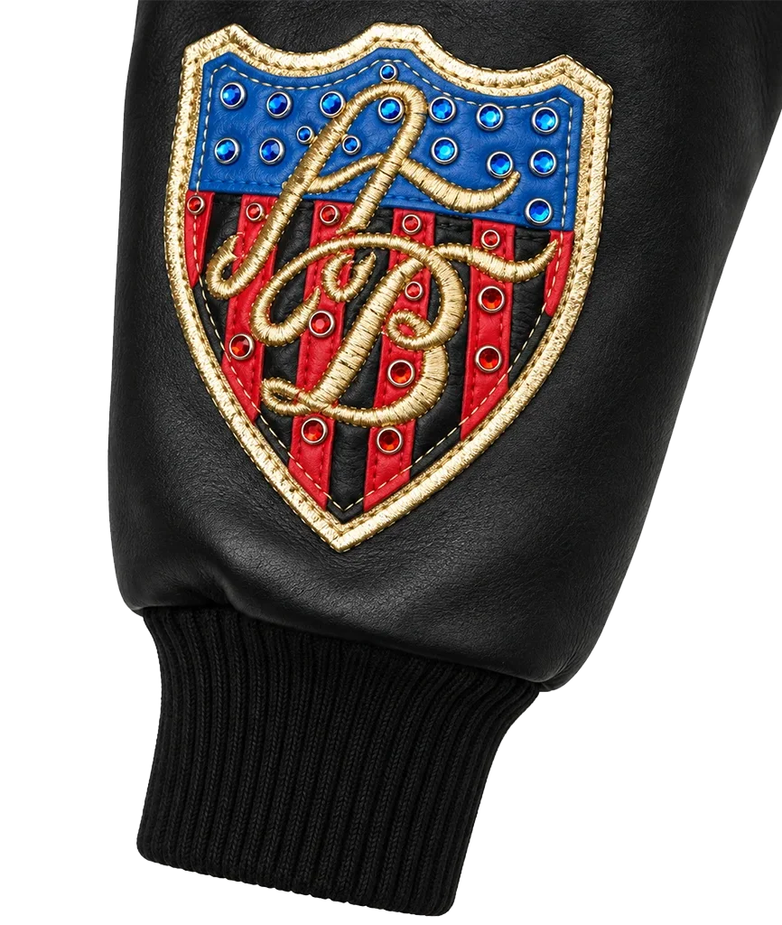 PELLE PELLE American Bruiser Limited Edition Plush Bald Eagle Black Jacket