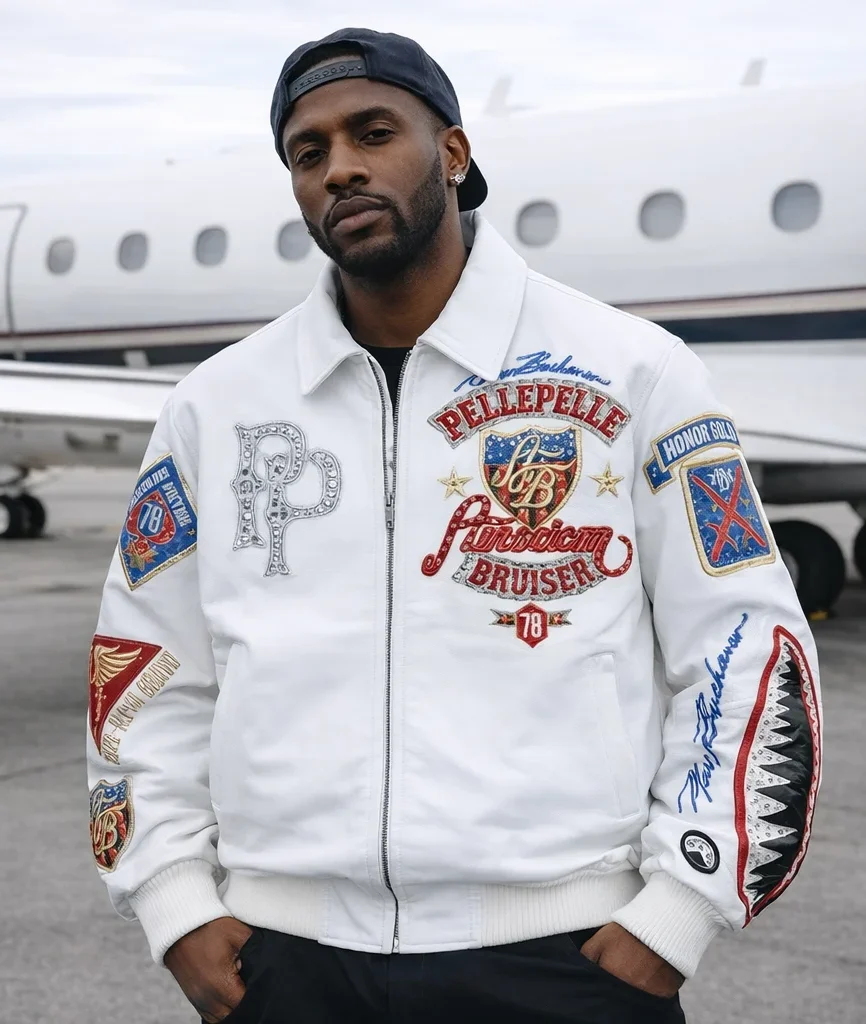 PELLE PELLE American Bruiser LIMITED EDITION Plush BALD EAGLE White jacket