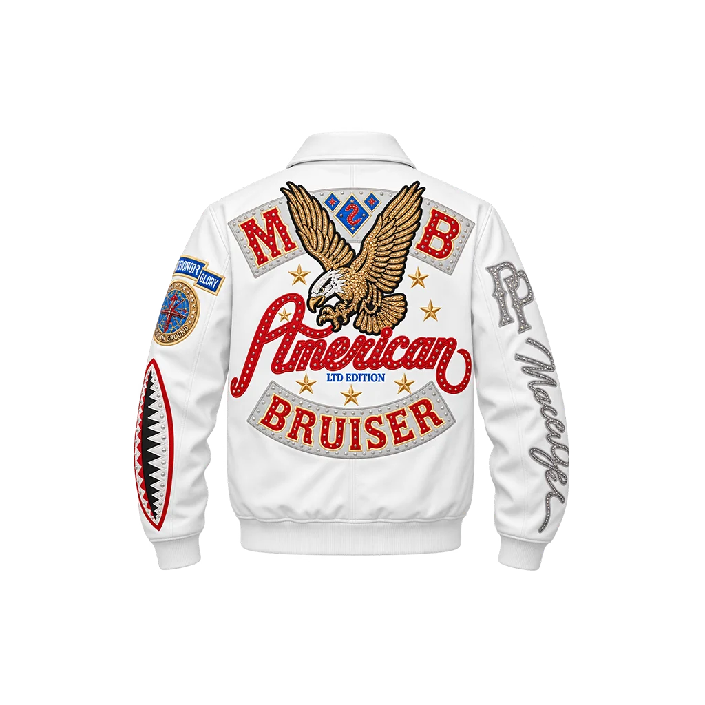 PELLE PELLE American Bruiser LIMITED EDITION Plush BALD EAGLE White jacket