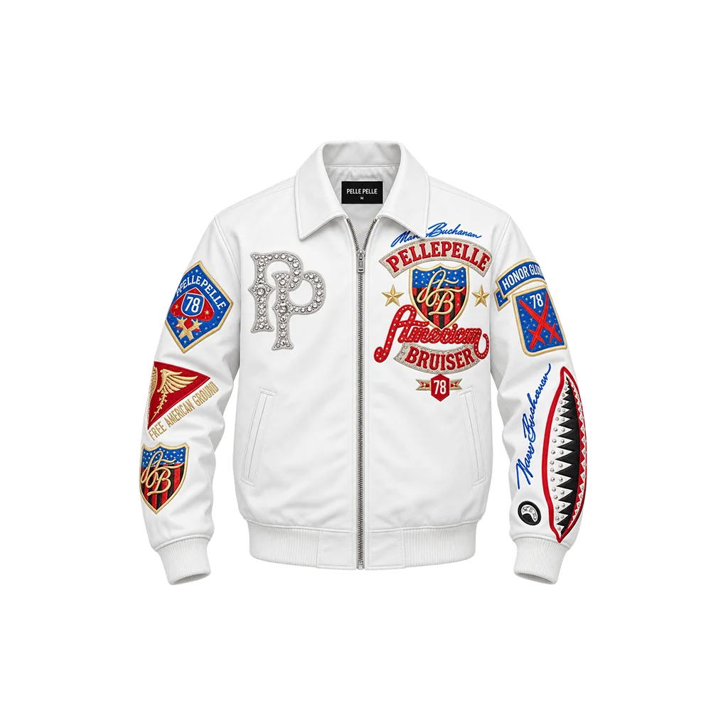 PELLE PELLE American Bruiser LIMITED EDITION Plush BALD EAGLE White jacket