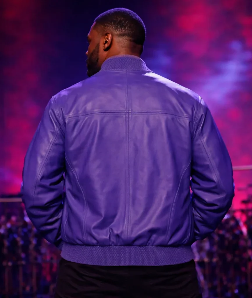 Pelle Pelle Basic Burnish Purple Leather Bomber Jacket