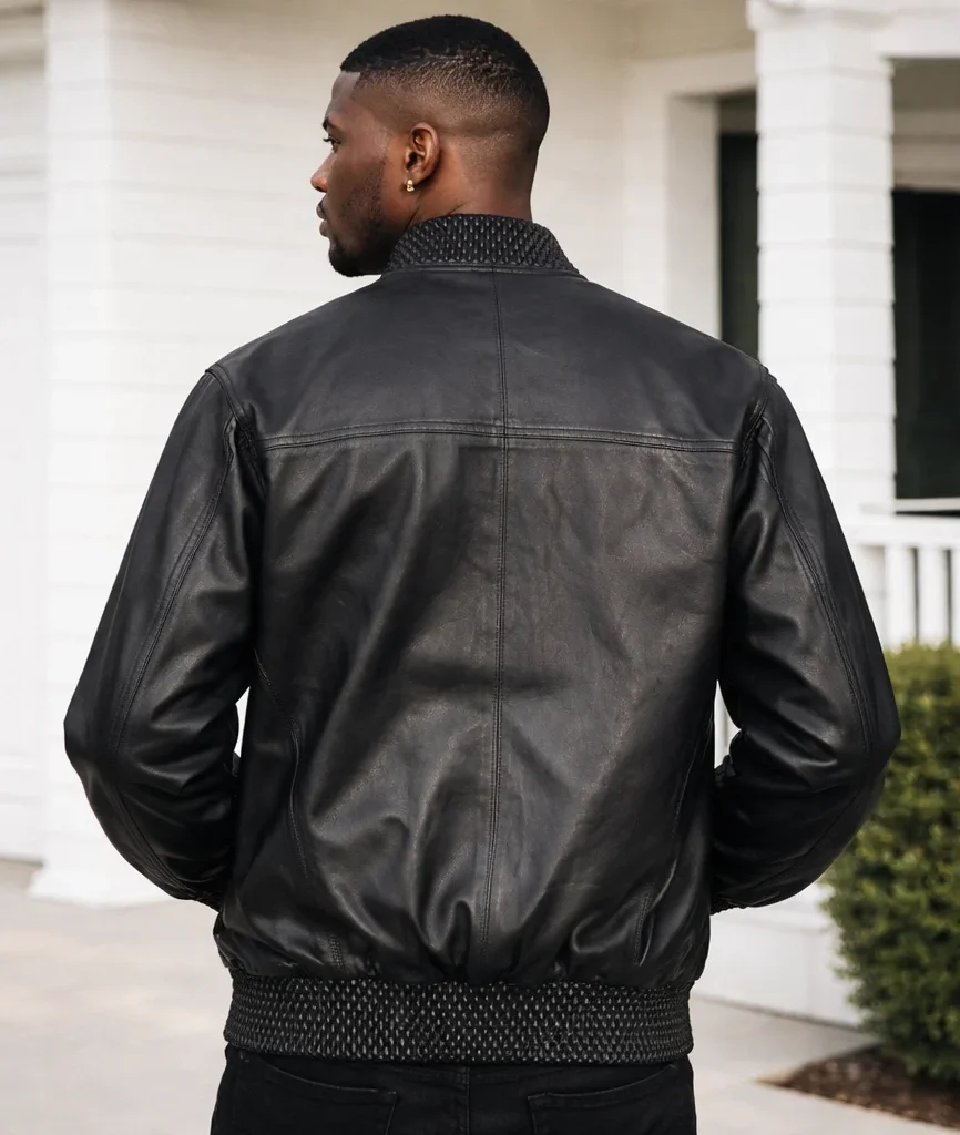 Pelle Pelle Basic Burnish Black Bomber Jacket