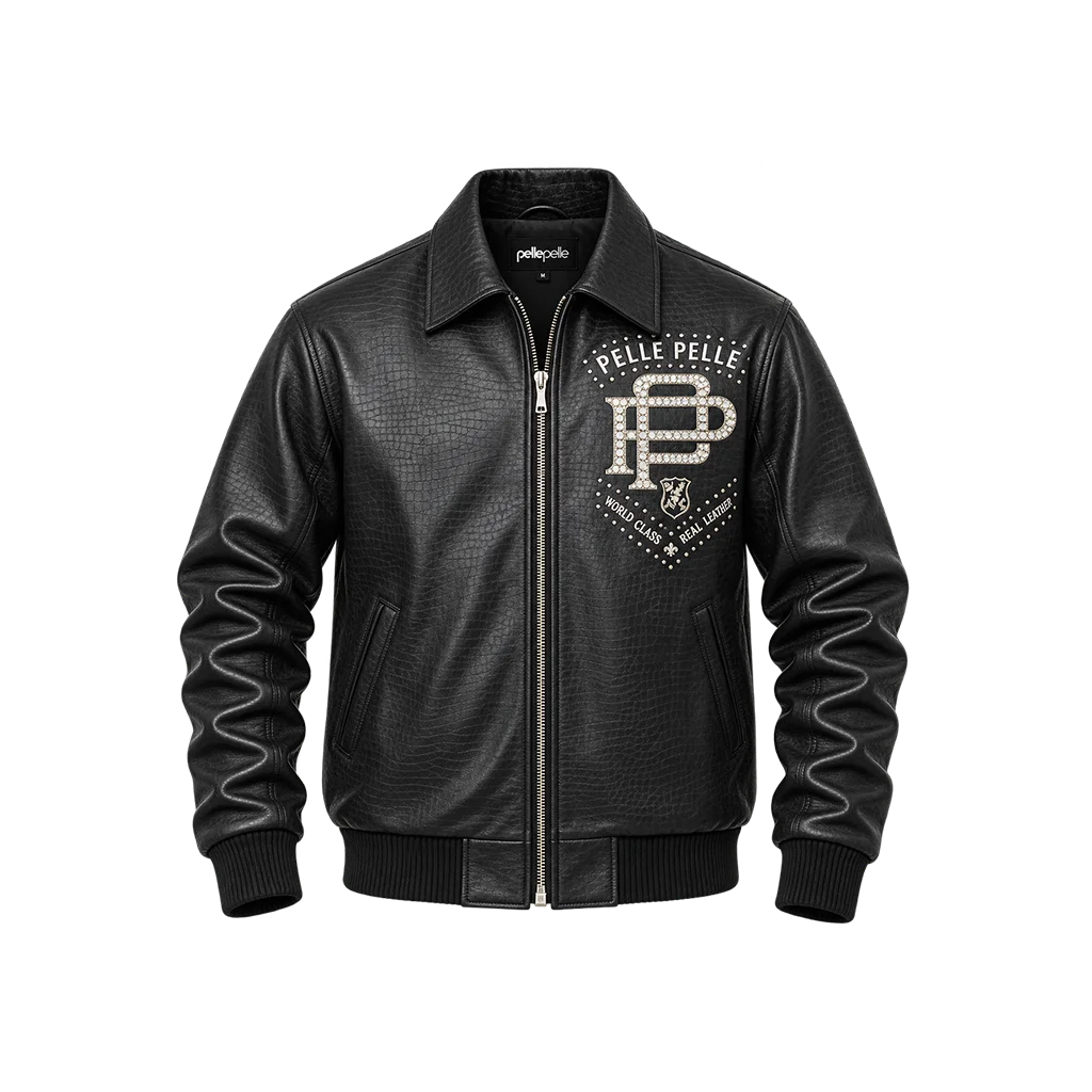 Pelle Pelle Born Free ELITE SERIES Black Leather Jacket
