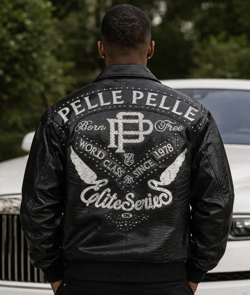 Pelle Pelle Born Free ELITE SERIES Black Leather Jacket