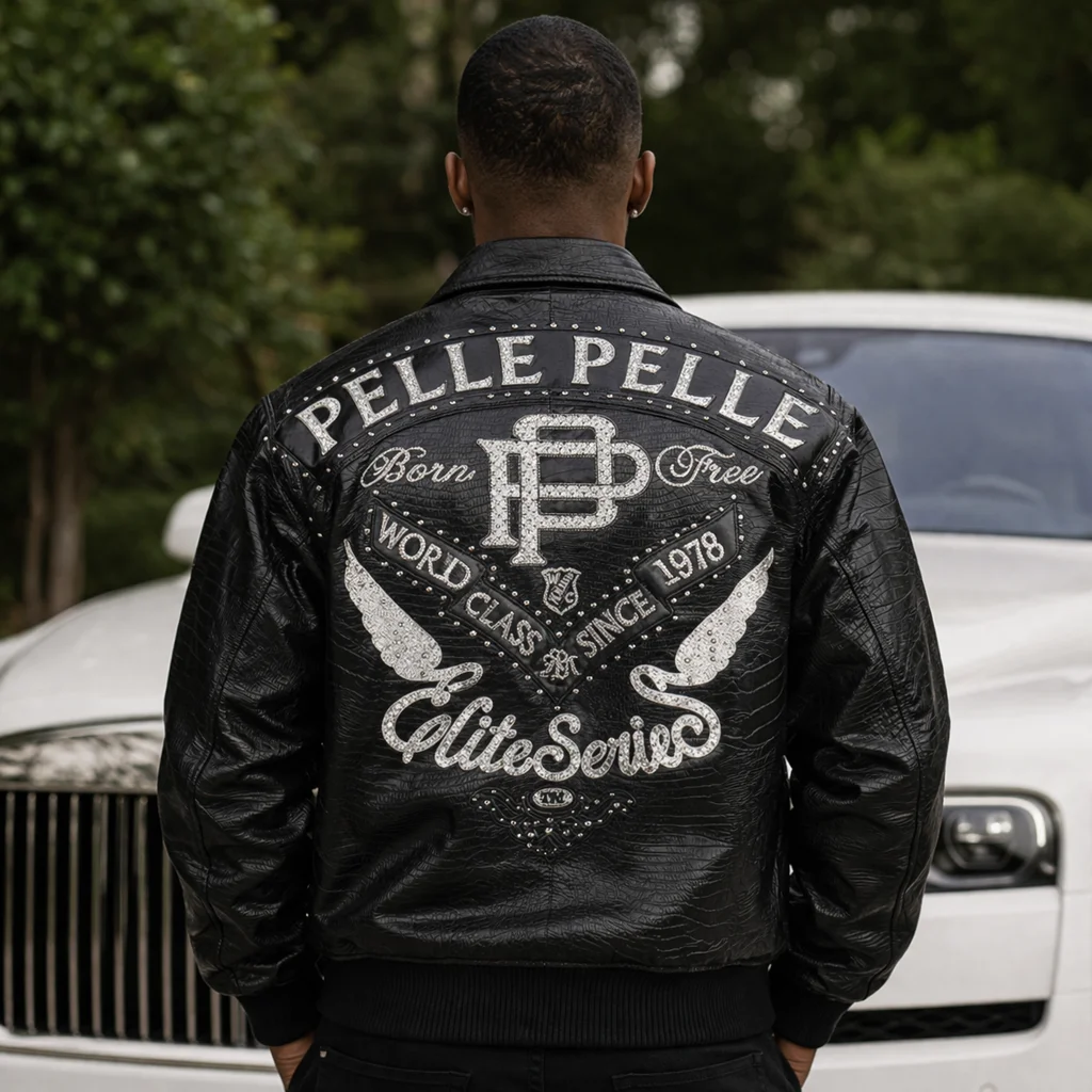 Pelle Pelle Born Free ELITE SERIES Black Leather Jacket