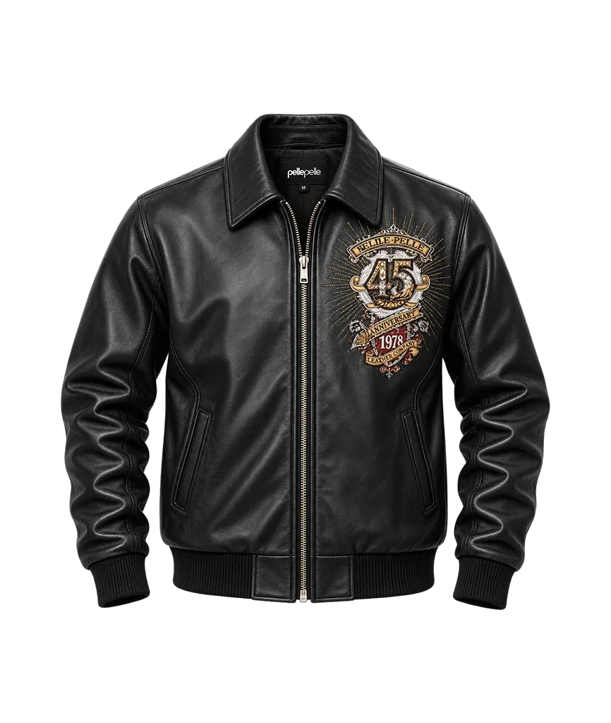 Pelle Pelle Collectors Series 45th Anniversary Black Leather Jacket