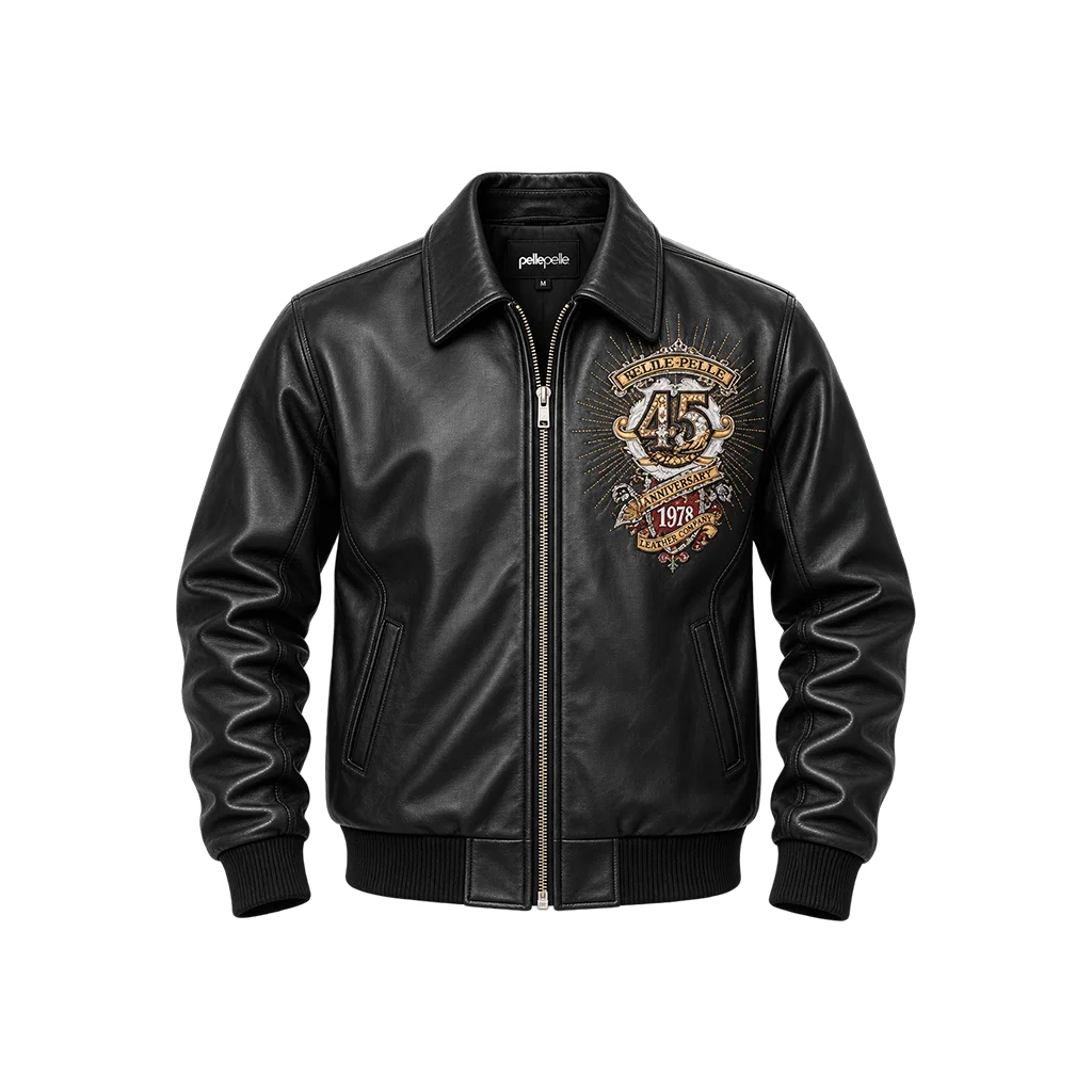 Pelle Pelle Collectors Series 45th Anniversary Black Leather Jacket