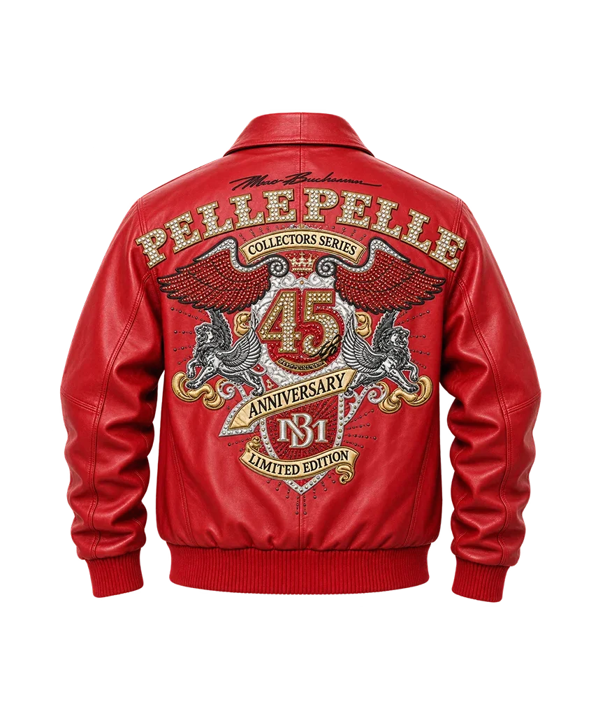 Pelle Pelle Collectors Series 45th Anniversary Red Leather Jacket