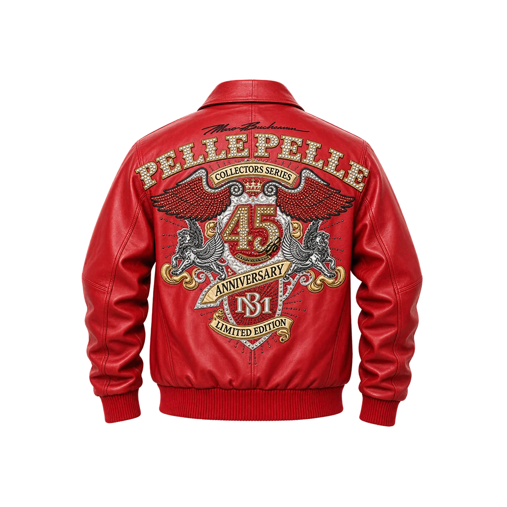 Pelle Pelle Collectors Series 45th Anniversary Red Leather Jacket