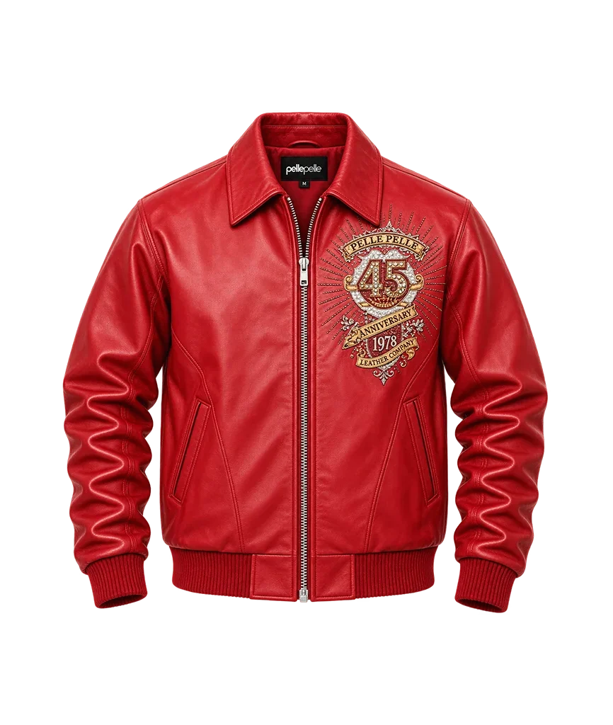 Pelle Pelle Collectors Series 45th Anniversary Red Leather Jacket