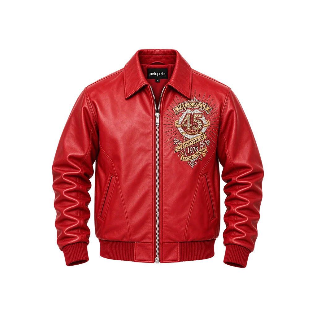 Pelle Pelle Collectors Series 45th Anniversary Red Leather Jacket