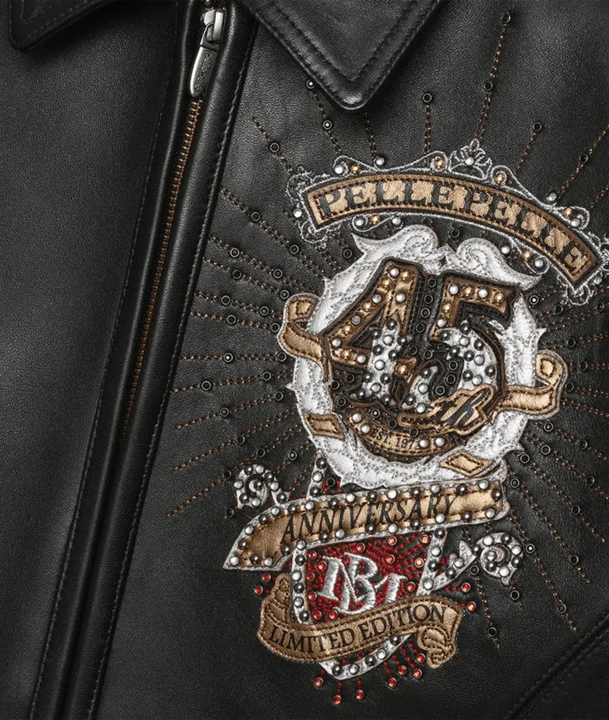 Pelle Pelle Collectors Series 45th Anniversary Black Leather Jacket