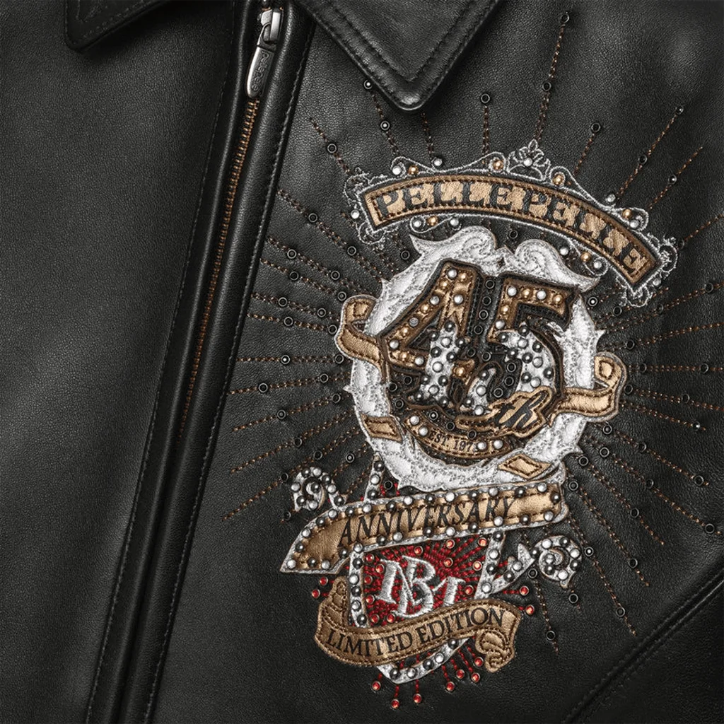 Pelle Pelle Collectors Series 45th Anniversary Black Leather Jacket