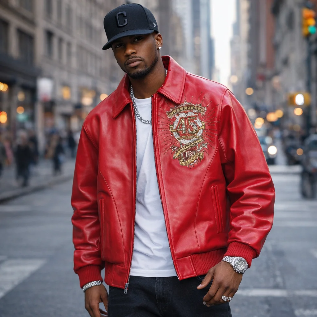 Pelle Pelle Collectors Series 45th Anniversary Red Leather Jacket