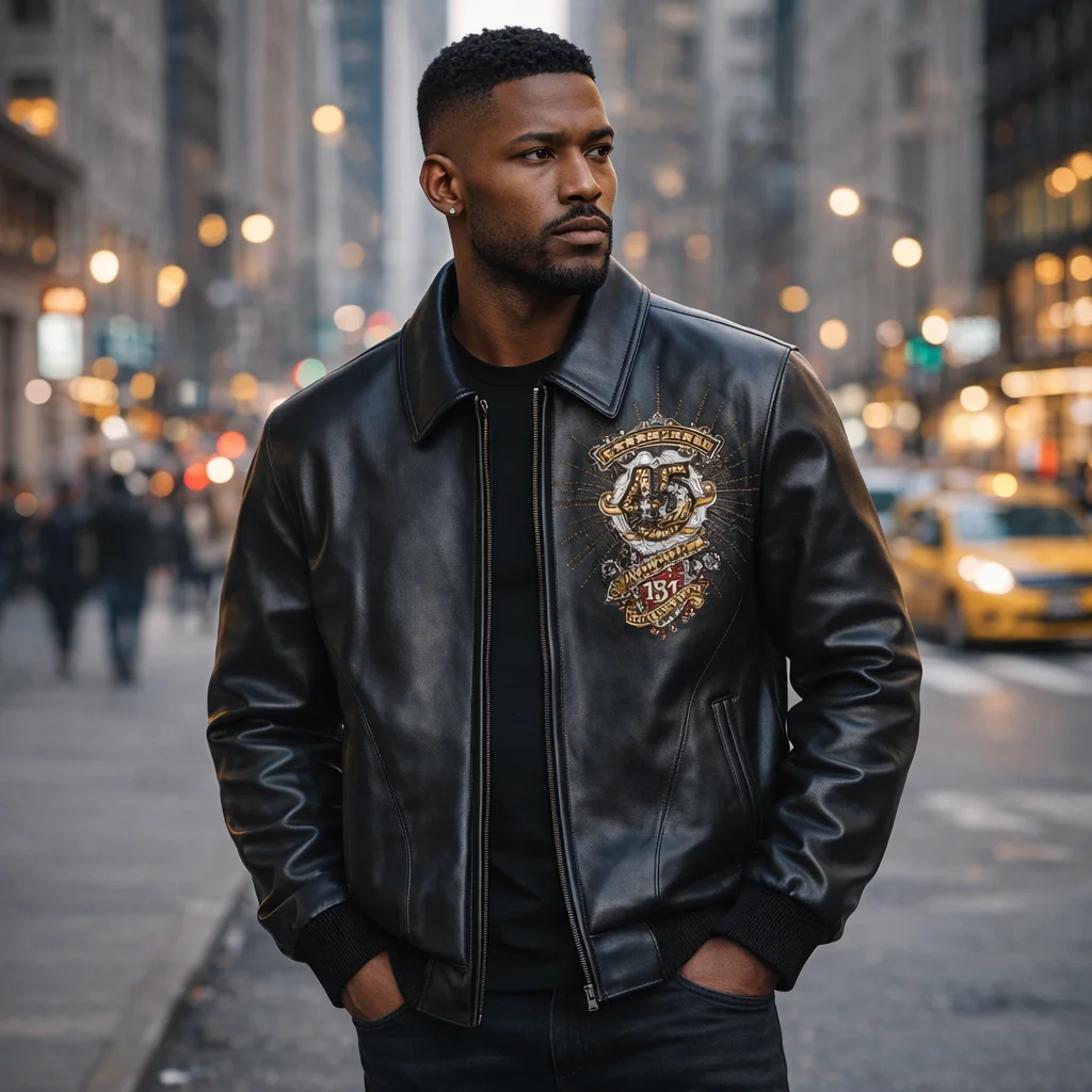 Pelle Pelle Collectors Series 45th Anniversary Black Leather Jacket
