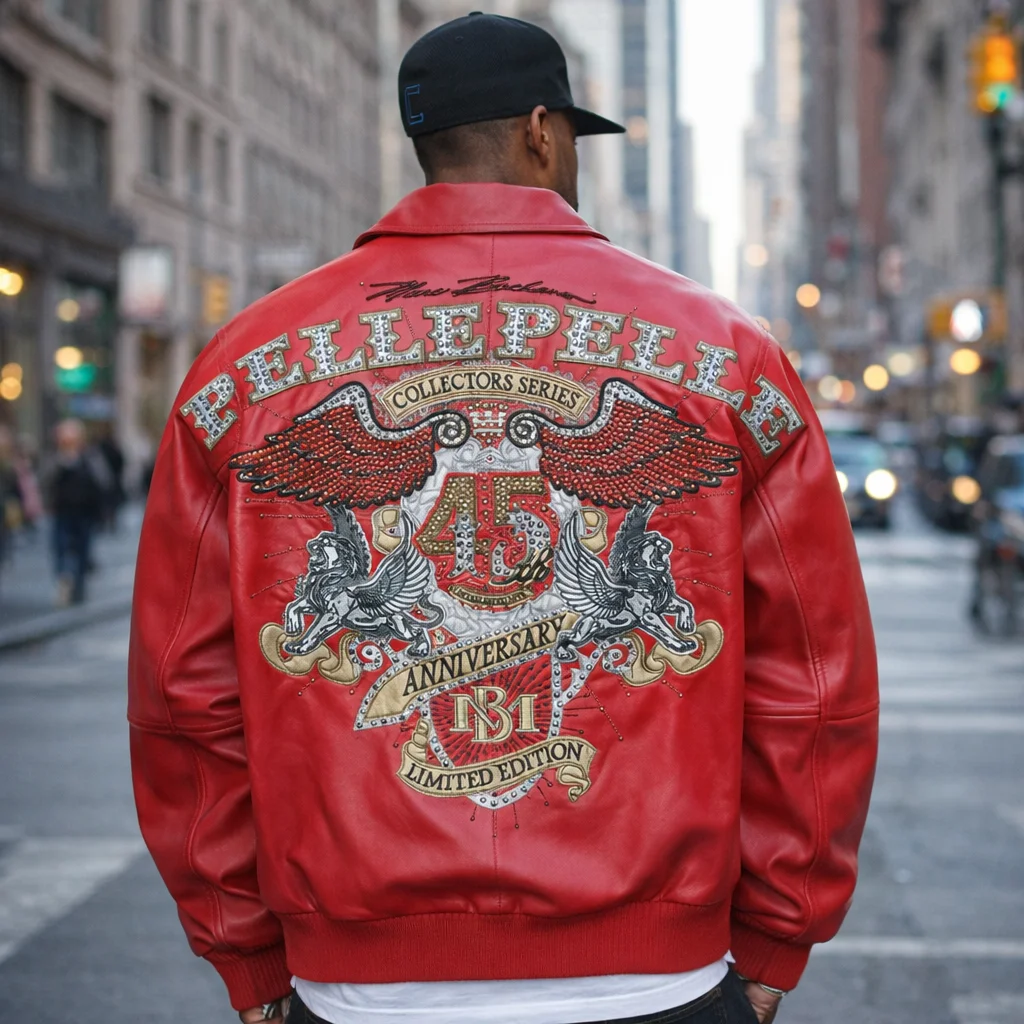 Pelle Pelle Collectors Series 45th Anniversary Red Leather Jacket