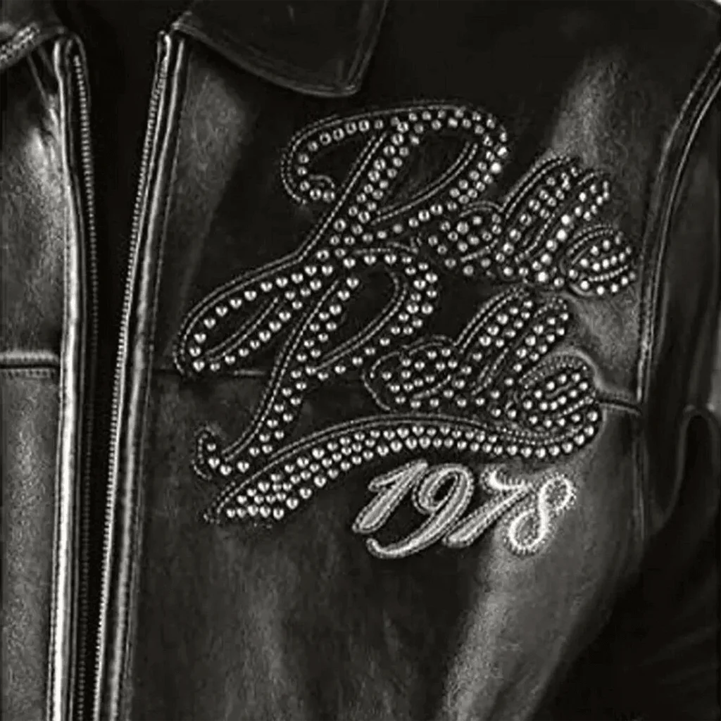 Pelle Pelle Exotic Black Leather Jacket