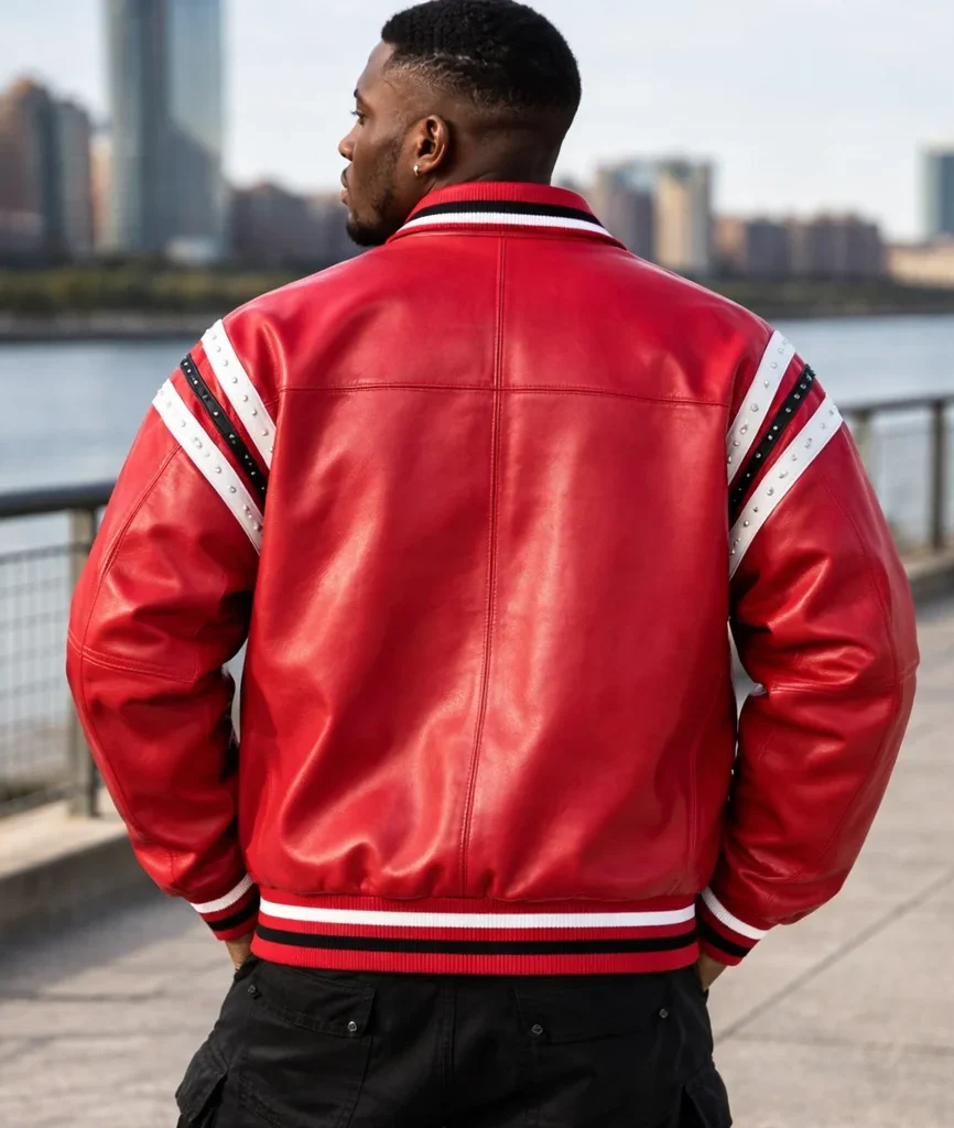 Pelle Pelle Leather Co 78 Crimson Hoodie Jacket