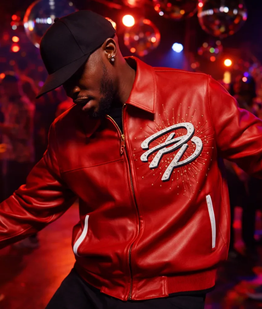 Pelle Pelle Greatest Of All Time Red Leather Jacket