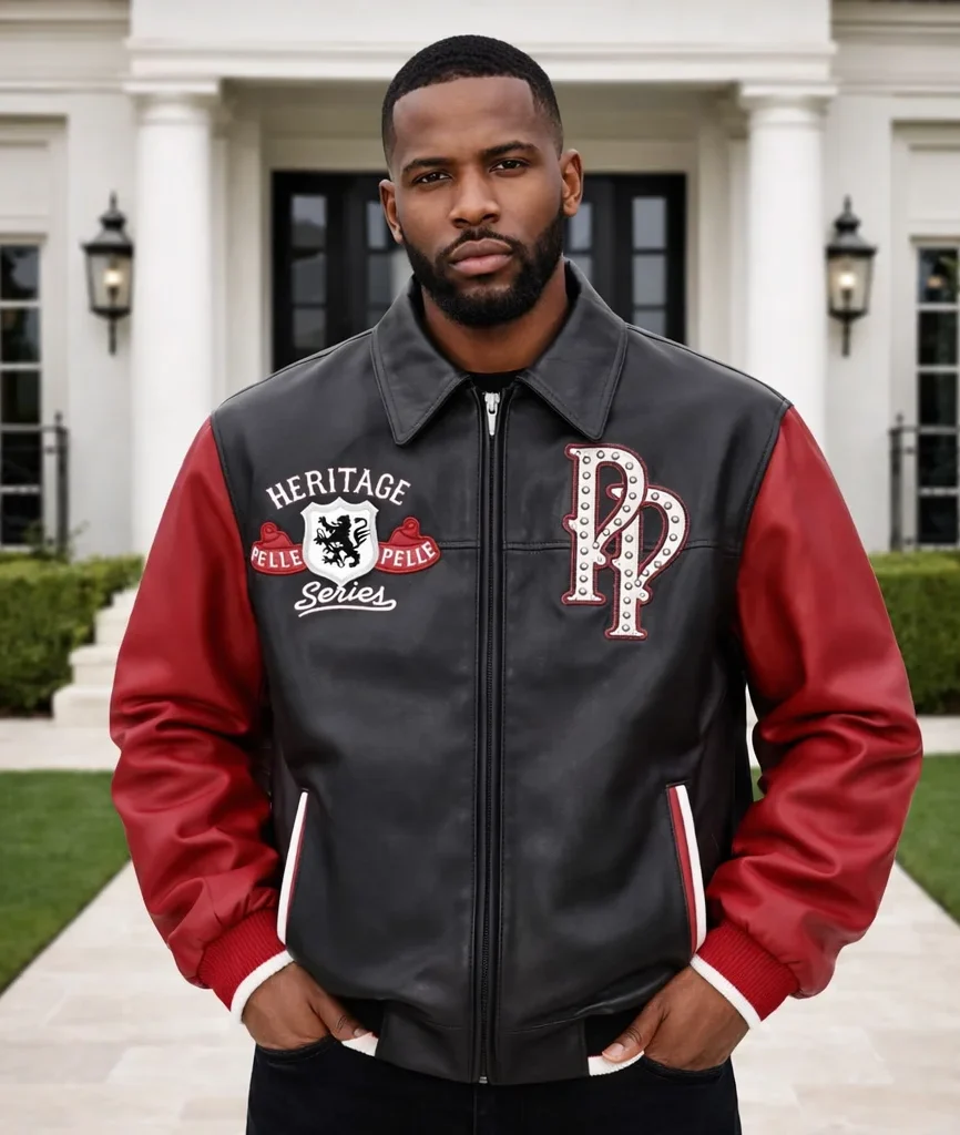 Pelle Pelle Heritage Two-Tone Black Red Jacket