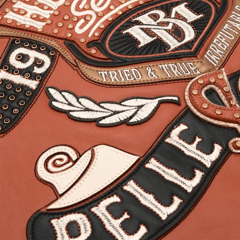 Pelle Pelle Heritage Soda Club Orange Leather Jacket