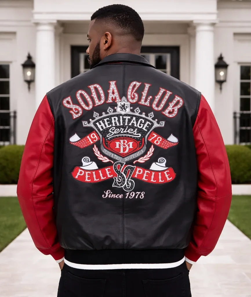 Pelle Pelle Heritage Two-Tone Black Red Jacket