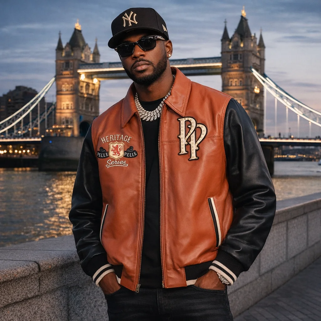 Pelle Pelle Heritage Soda Club Orange Leather Jacket