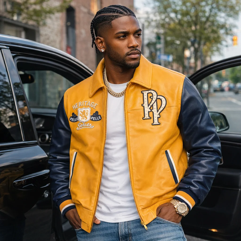 Pelle Pelle Heritage SODA CLUB Yellow Jacket