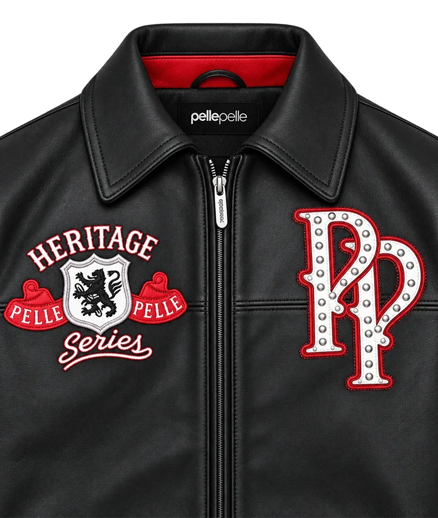Pelle Pelle Heritage Two-Tone Black Red Jacket