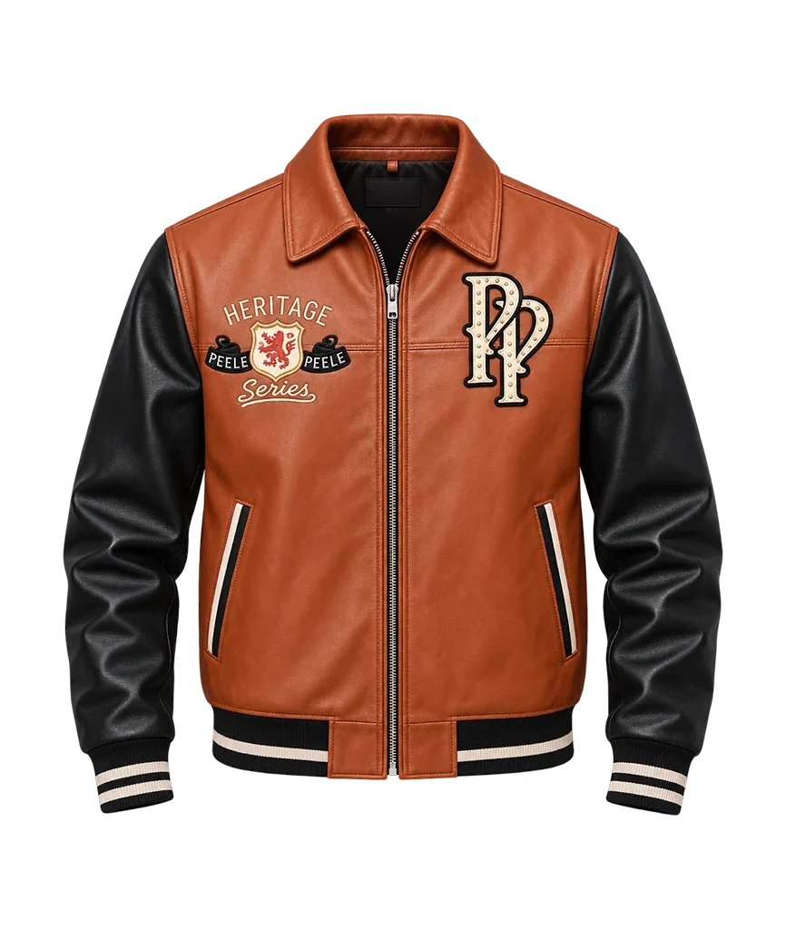 Pelle Pelle Heritage Series Tan Black Leather Jacket