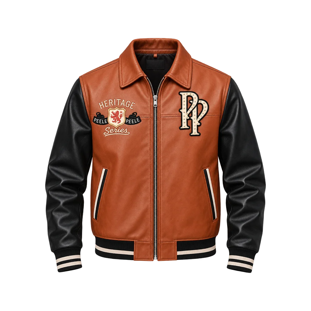 Pelle Pelle Heritage Soda Club Orange Leather Jacket