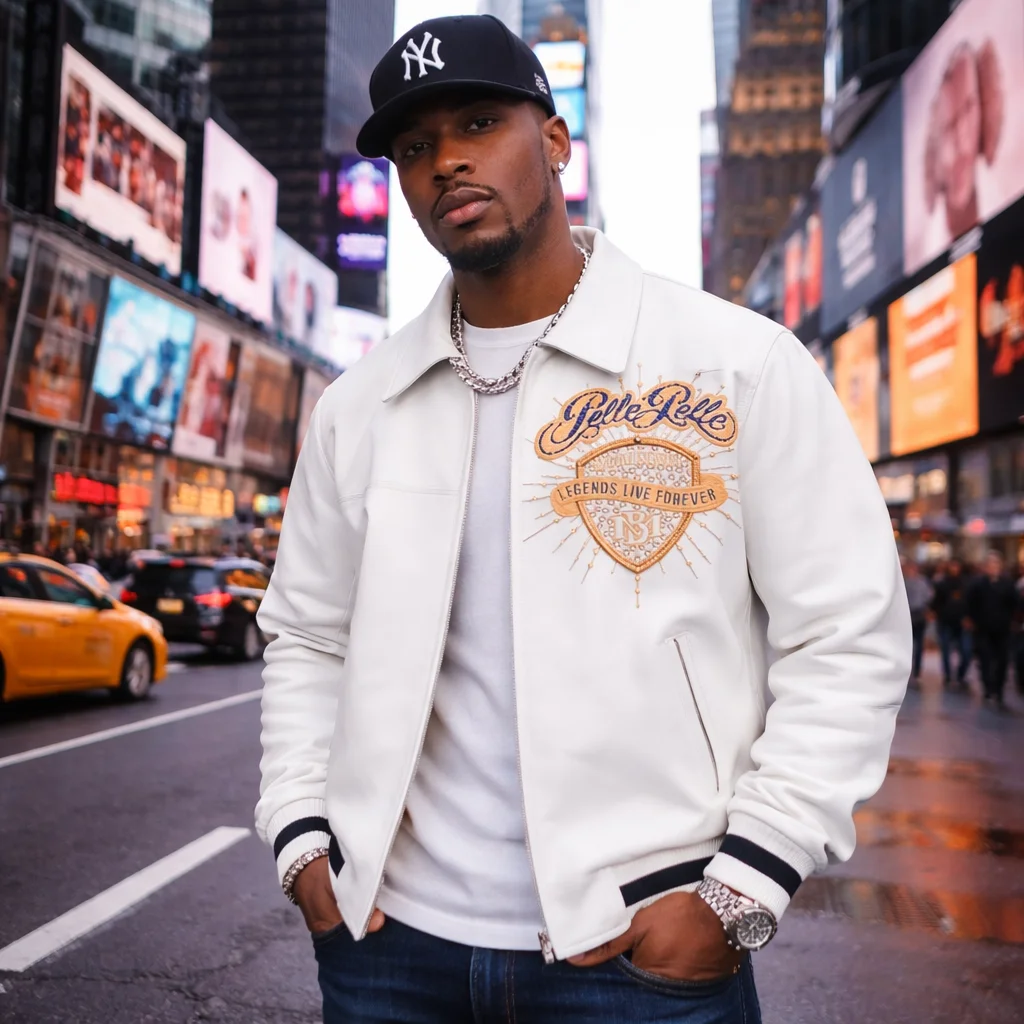 Pelle Pelle Legends Live Forever White Studs Jacket