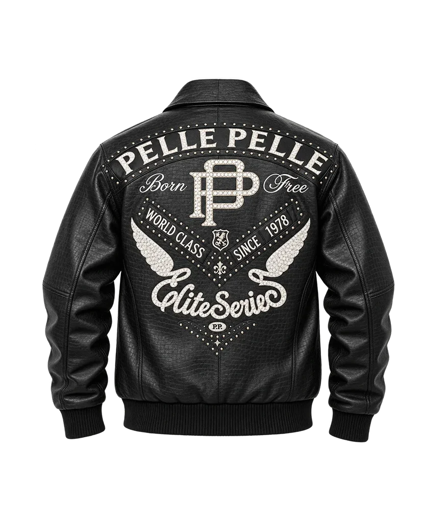 Pelle Pelle Born Free ELITE SERIES Black Leather Jacket