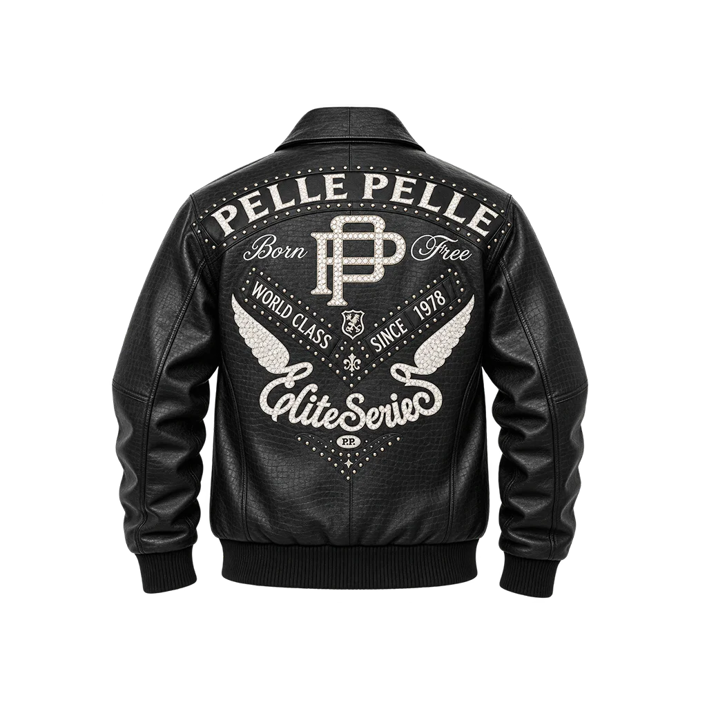 Pelle Pelle Born Free ELITE SERIES Black Leather Jacket
