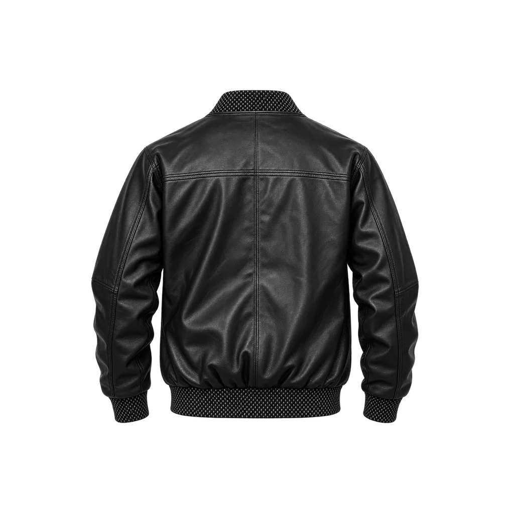 Pelle Pelle Basic Burnish Black Bomber Jacket