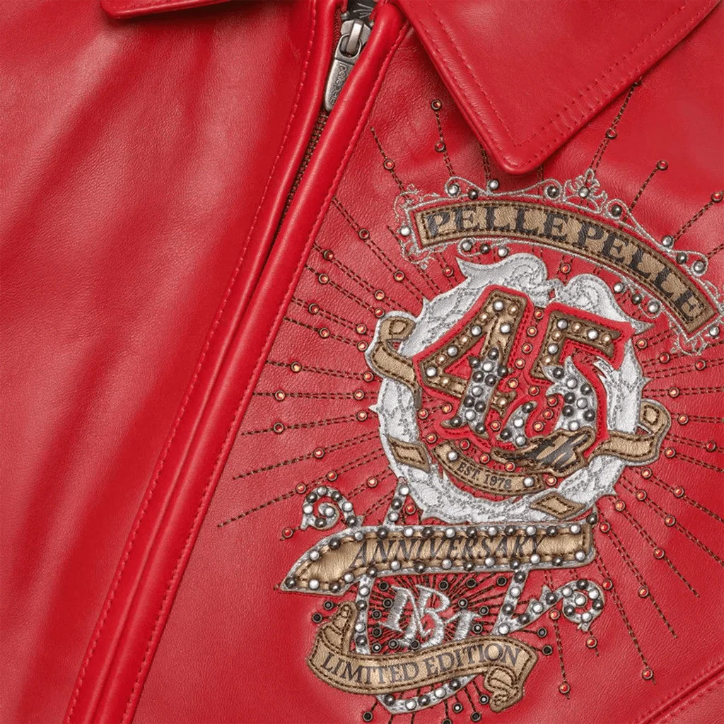 Pelle Pelle Collectors Series 45th Anniversary Red Leather Jacket