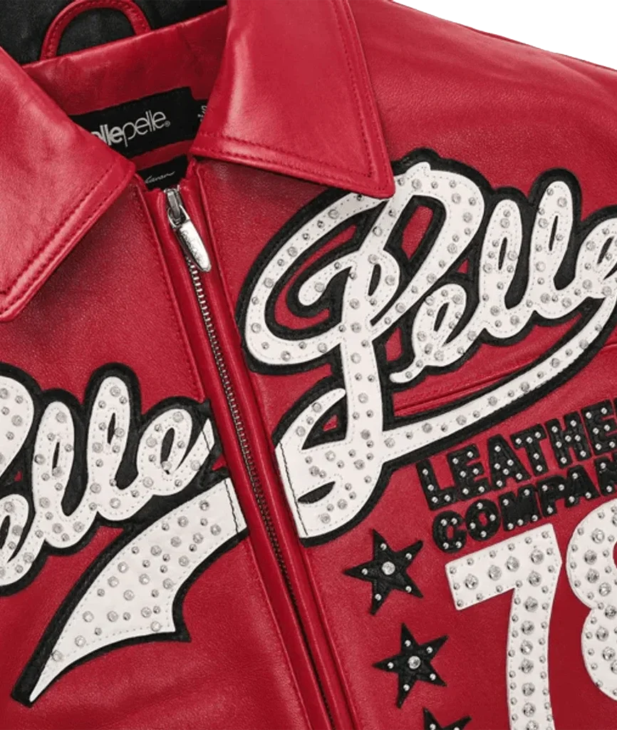Pelle Pelle Leather Co 78 Crimson Hoodie Jacket