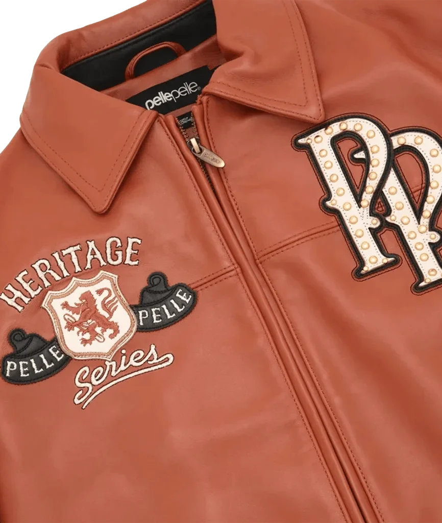 Pelle Pelle Heritage Series Tan Black Leather Jacket
