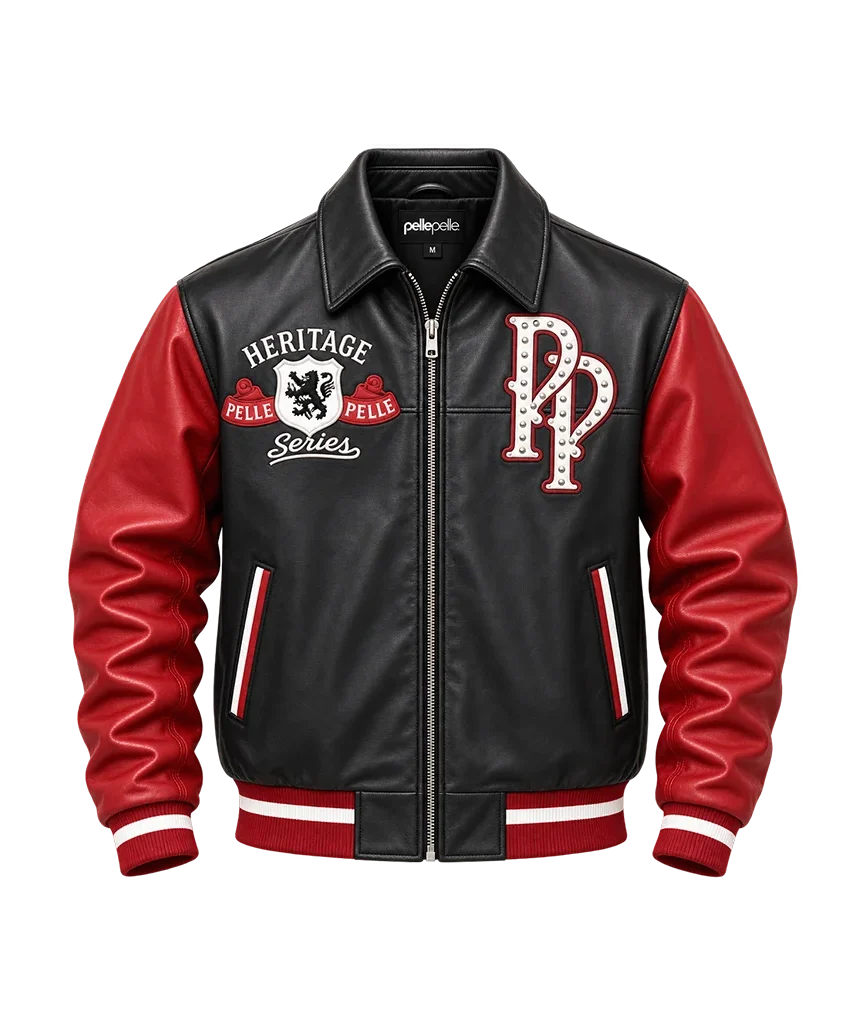 Pelle Pelle Heritage Two-Tone Black Red Jacket