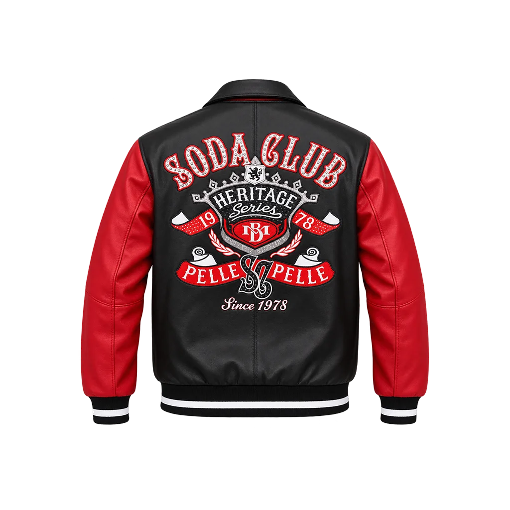 Pelle Pelle Heritage Soda Club Black Leather Jacket