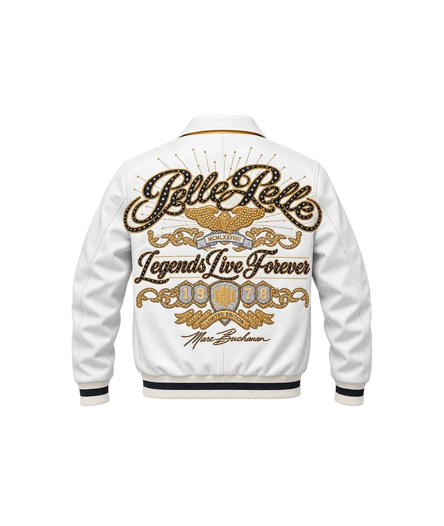 Pelle Pelle Legends Live Forever White Studs Jacket