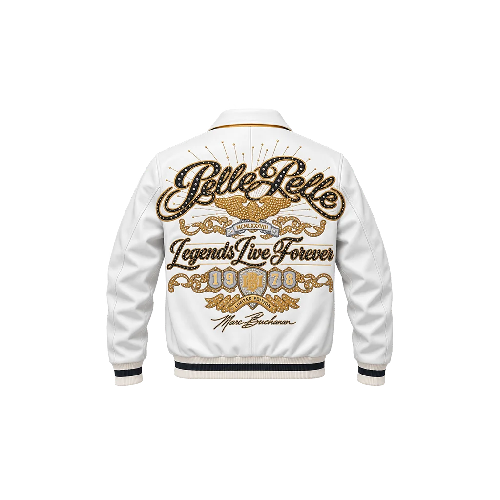 Pelle Pelle Legends Live Forever White Studs Jacket