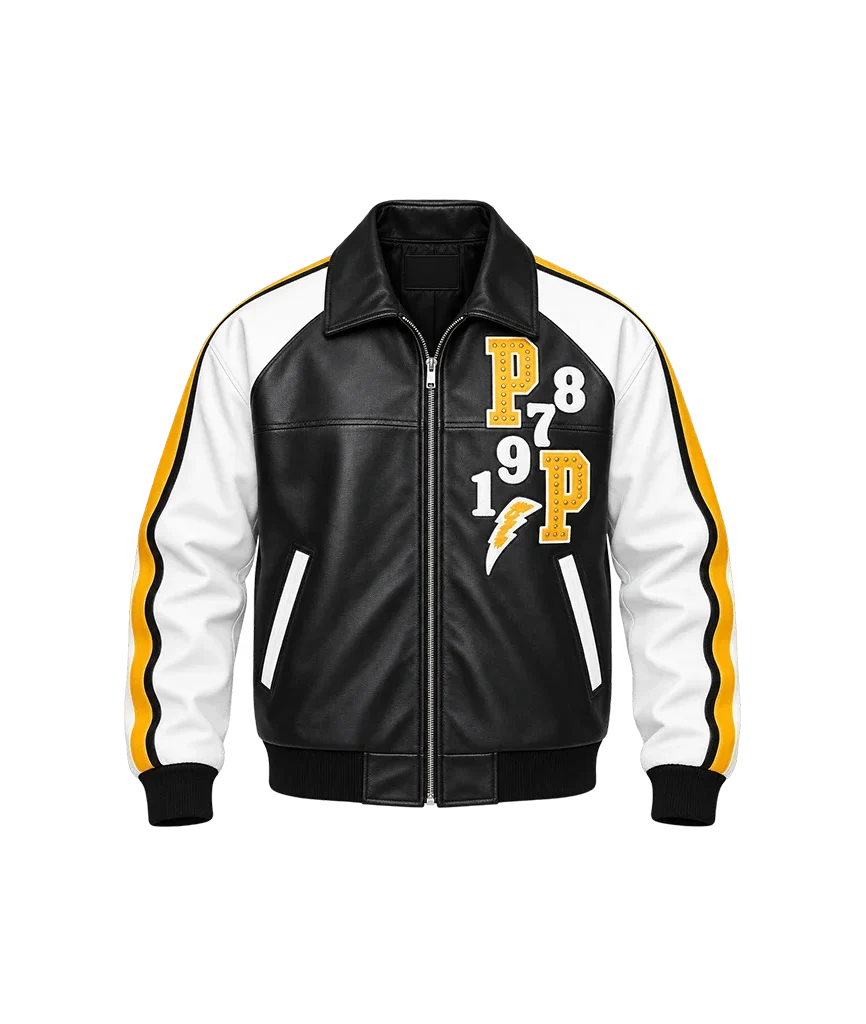 Pelle Pelle Soda Club Authentic Tiger Black Leather Jacket