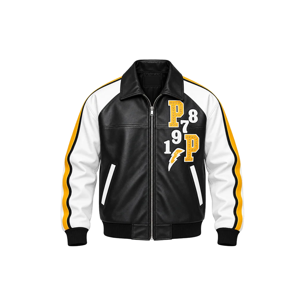 Pelle Pelle Soda Club Authentic Tiger Black Leather Jacket